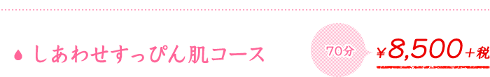 しあわせすっぴん肌コース