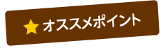 オススメポイント